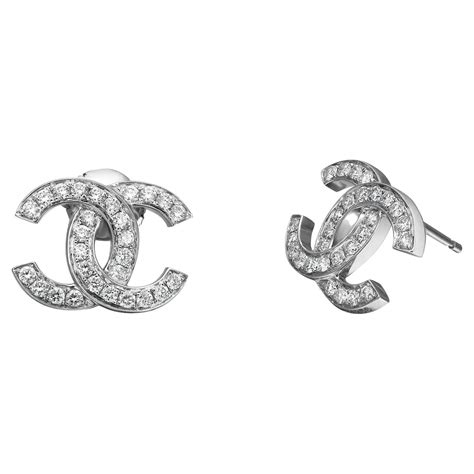 chanel double c earrings studs